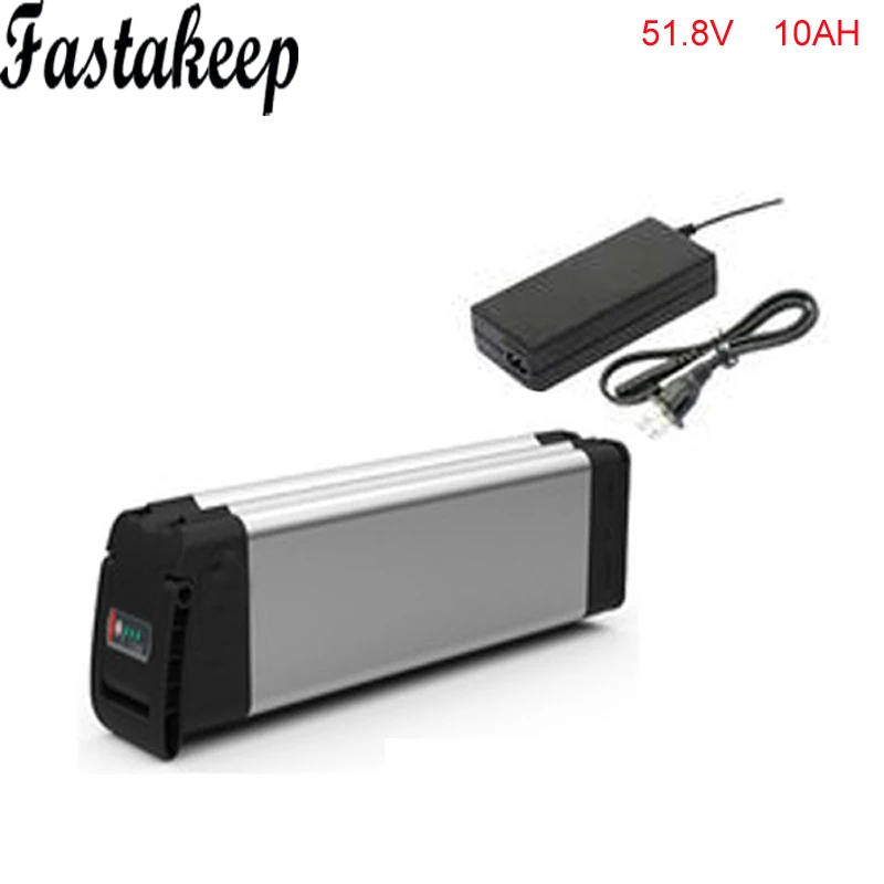 

ebike lithium battery 51.8v 10ah lithium ion bicycle 52v electric scooter battery for kit electric bike with BMS and Charger