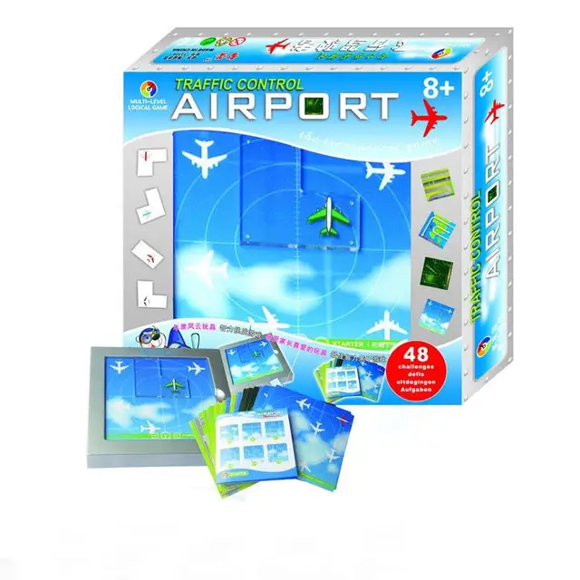 Traffic Control Airport Maze 48 Slide Puzzle Games Toy Educational Challenge From Primary School To Master Montessori Hobby Gift
