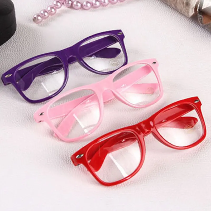 Mayitr, 1 шт., Модные прозрачные очки для умников, прозрачные линзы, очки для гиков, простые, зеркальные, полная оправа, очки, 16 цветов