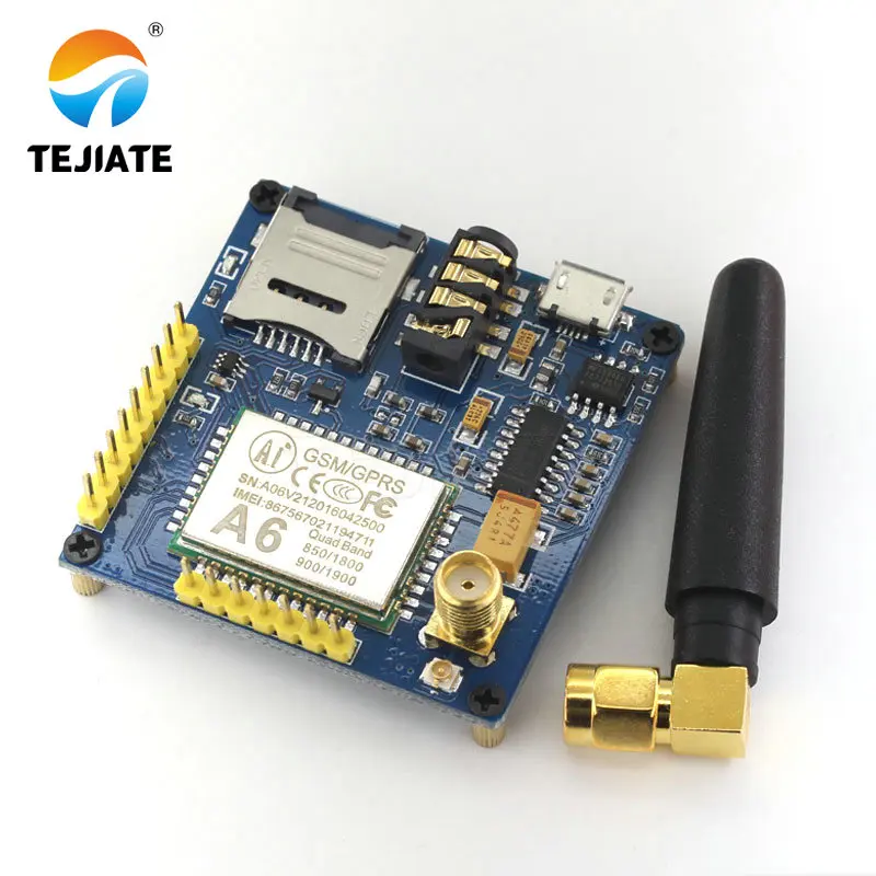 A6 GPRS Pro серийный GSM модуль Core DIY Developemnt плата TTL RS232 с антенной беспроводной передачи