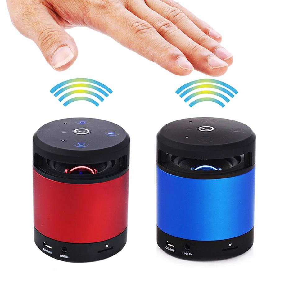 

Wireless Bluetooth Speaker Smart Touch TF Card Subwoofer Portable Bluetooth Column Acoustic System USB Full Range Mini Speaker