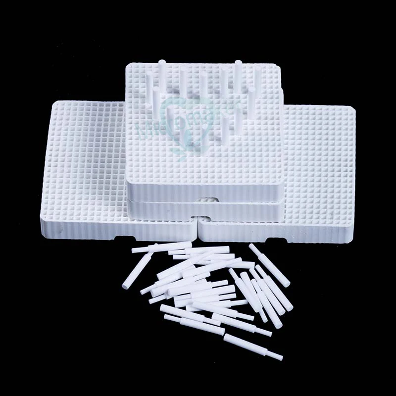 Kopen Dental Lab Honingraat Firing lade 4 stuks met 40 Pins 4 stuks Dental Tool Honingraat Firing lade