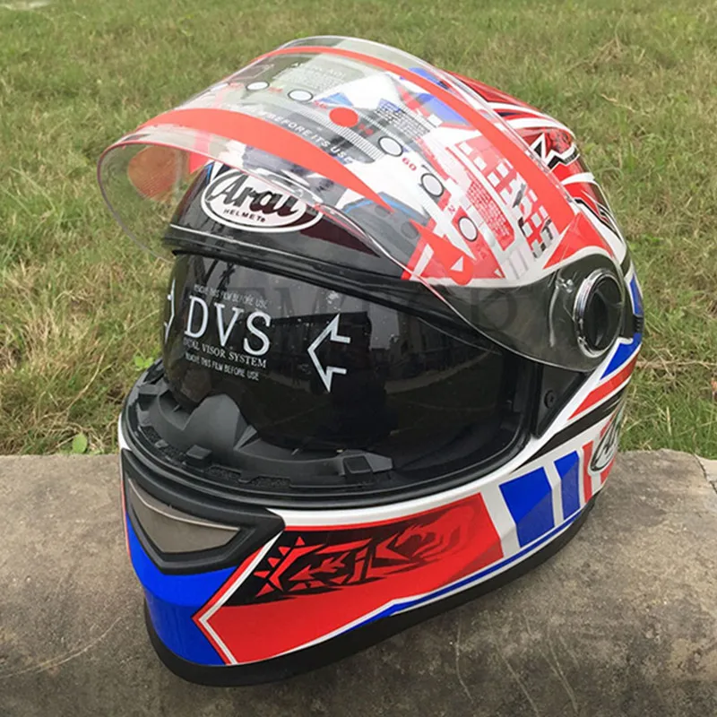 Скидка ARAI мотоциклетный шлем casco de moto cafe для гонщика полное лицо двойной объектив