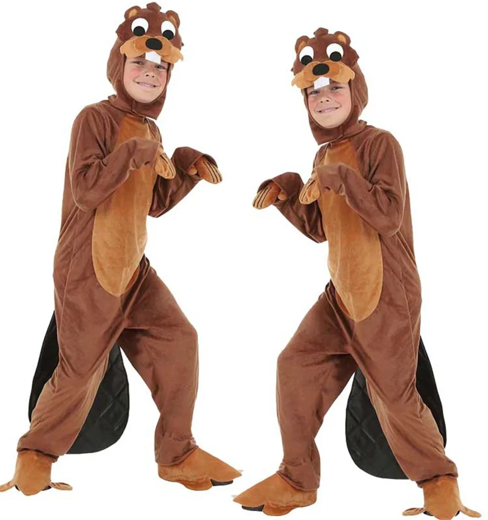 

Cosplay Halloween Carnival purim costume kids/adult animal parent-child otter costume fancy dress game play costume Jumpsuits