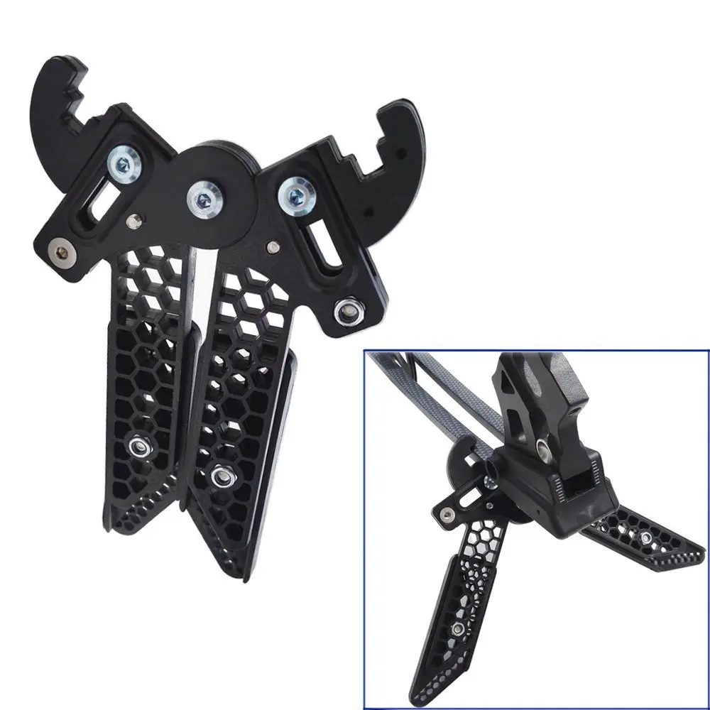 

Archery Bow Stand Holder Adjustable Length Limb Clamp Holder Kickstand Compound Bow