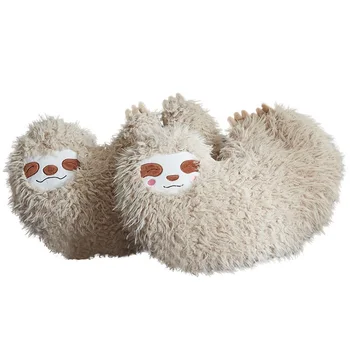 

35*40cm Soft Furry Toy Children Sloth Pillow Love Heart Shape Cute Sloth Cushion Stuffed Plush Toy Gifts For Kids