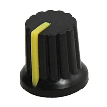 THGS 10 Pcs 6mm Shaft Hole Dia Knurled Grip Potentiometer Pot Knobs Caps