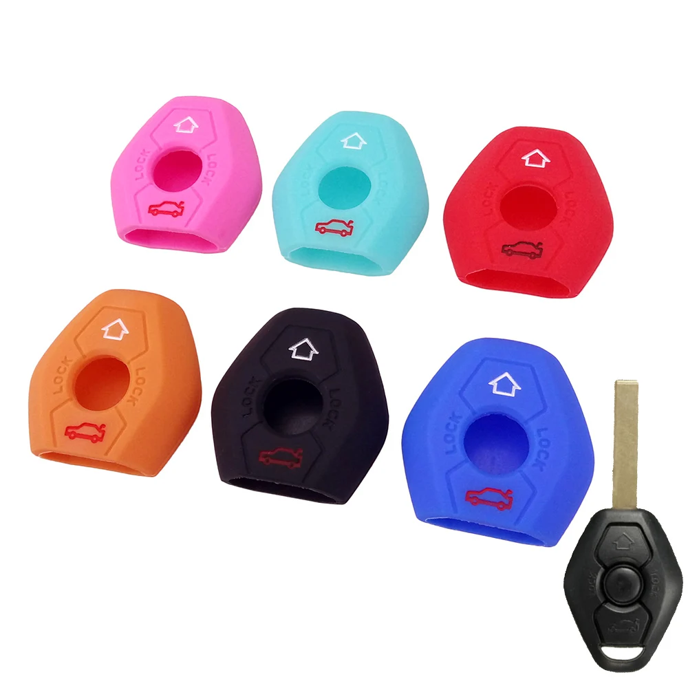 

2 BUTTON SILICONE KEY COVER FIT FOR BMW X3 X5 Z3 Z4 3 5 7 SERIES E38 E39 E46 E83 M5 325i REMOTE FOB CASE HOLDER SHELL PROTECTOR