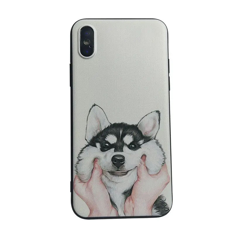 1 Милый чехол для телефона Yinuoda Husky для iPhone11 Pro Max 8 8plus 7 7plus 6 6plus 5 5S 5c SE Чехол для мобильного телефона - Цвет: 1