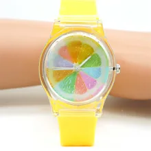 Женские продвижение ярких цветов гладкий ремень OL стиль водонепроницаемый часы женская одежда подарок спортивные наручные часы