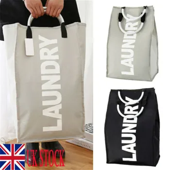 

Foldable Oxford Big Washing Clothes Laundry Basket Hamper Storage Bag