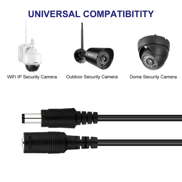 Kingwon Cavo Prolunga Di Alimentazione DC 12 V 2.1 X 5.5