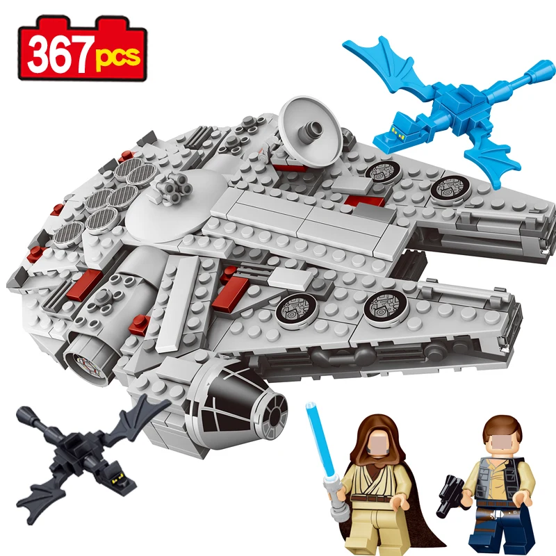 

79213 series star wars model kits Millennium Falcon Force awakens 367Pcs Small size Model building blocks toys for children