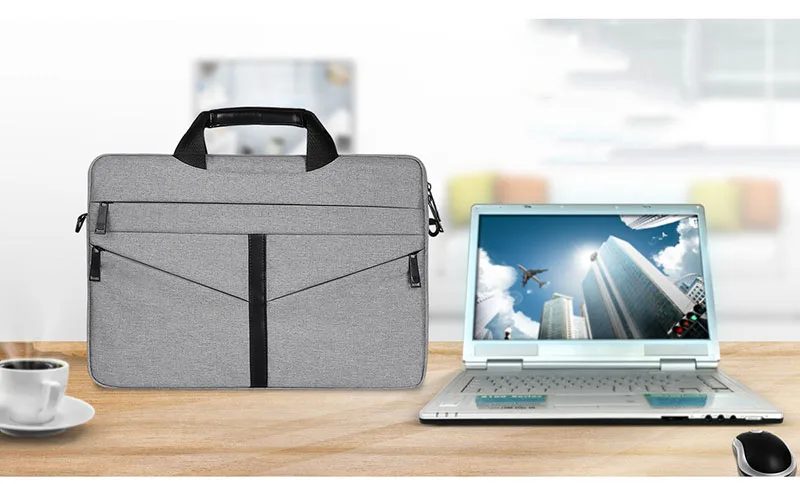 Противоударная нейлоновая наплечная сумка-мессенджер для Xiaomi Mackbook Air 13 14 15 15,4 15,6 чехол для ноутбука Женская Мужская сумка для ноутбука