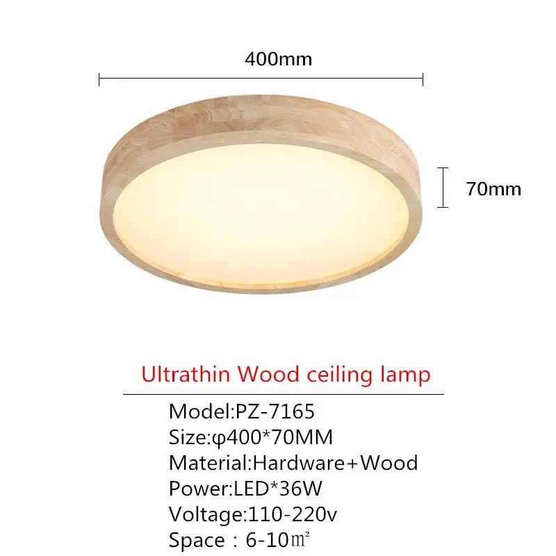 Современные светодиодный потолок светлого дерева потолочная лампа Панель для Гостиная круглое освещение приспособление Спальня Кухня зал дистанционного Управление - Цвет корпуса: 40cm 36w