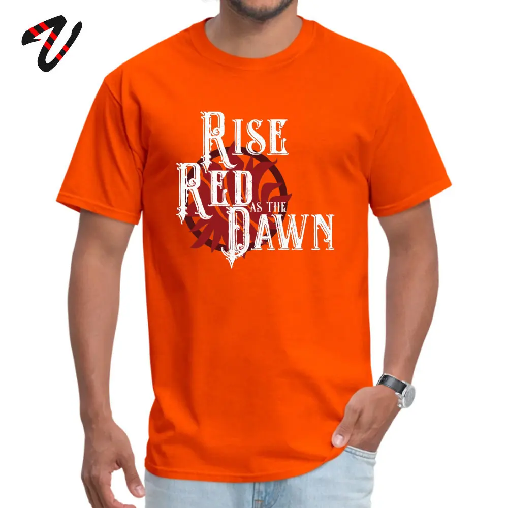 Mens 2018 Hot Sale Tops Shirt O Neck April FOOL DAY 100% Cotton Fabric Tshirts Party Short Sleeve Scarlet Guard design Tees Scarlet Guard design -19274 orange