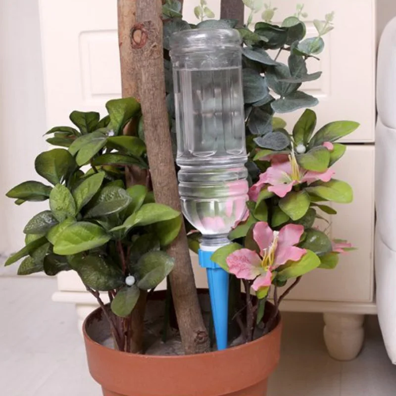 4Pcs Plant Potted Flower Home Indoor Garden Supplies  Installed Irrigation System Houseplant Spikes Energy Saving Environmental