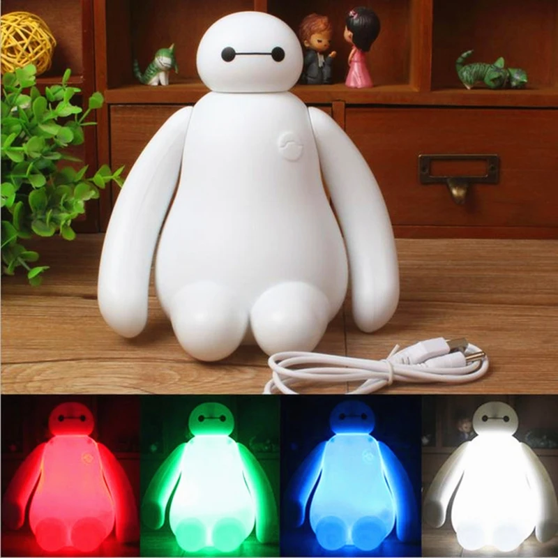Светодиодный ночник Baymax для детской комнаты меняющий цвет с мультипликационным