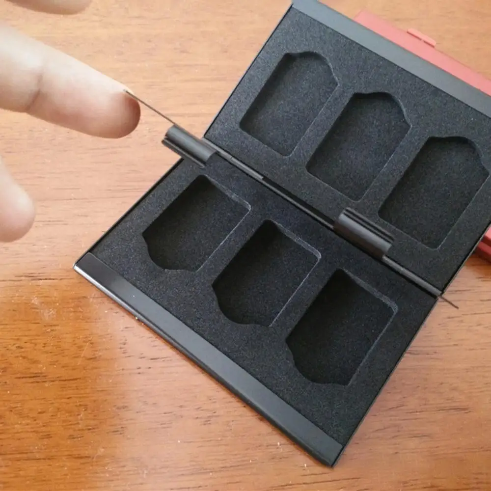 Алюминиевый ящик для хранения игровой карты для nintendo Switch, держатель игровой карты, сумка, Жесткий Чехол, 6 в 1