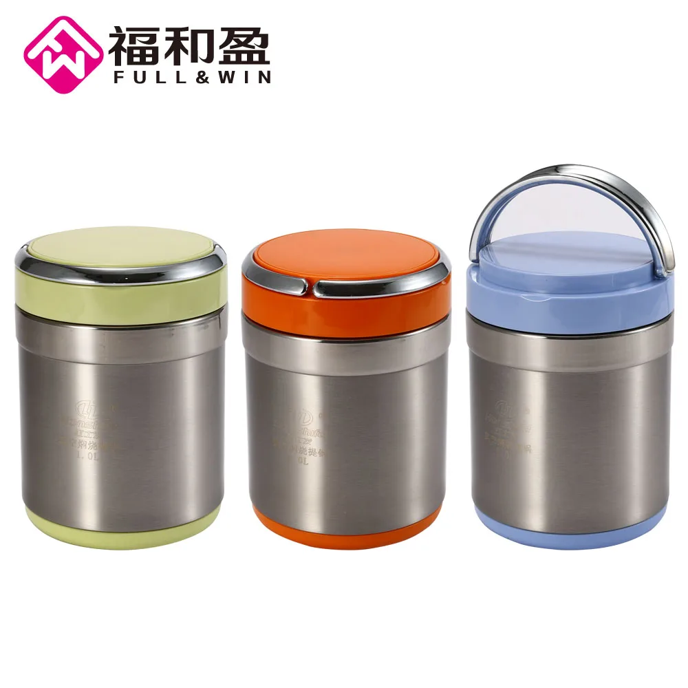 

1Pcs Portable Healthy Smoldering Pot Stainless Steel Double Layer Vacuum Insulation Pot High Quality Soup Porridge Food Box