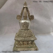 USPS в США S0263 Белый Медь Серебро Тибет Буддизм Будда Шакьямуни Пагода тоуп dagoba башня