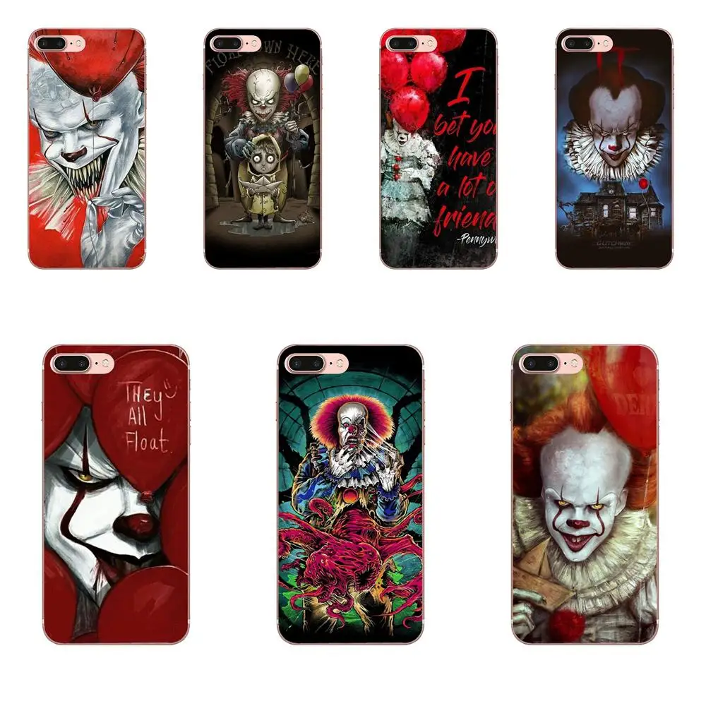 

TPU Shell It Pennywise Clown Horror Black For Xiaomi Note 3 4 Mi3 Mi4 Mi4C Mi4i Mi5 Mi 5S 5X 6 6X A1 Max Mix 2