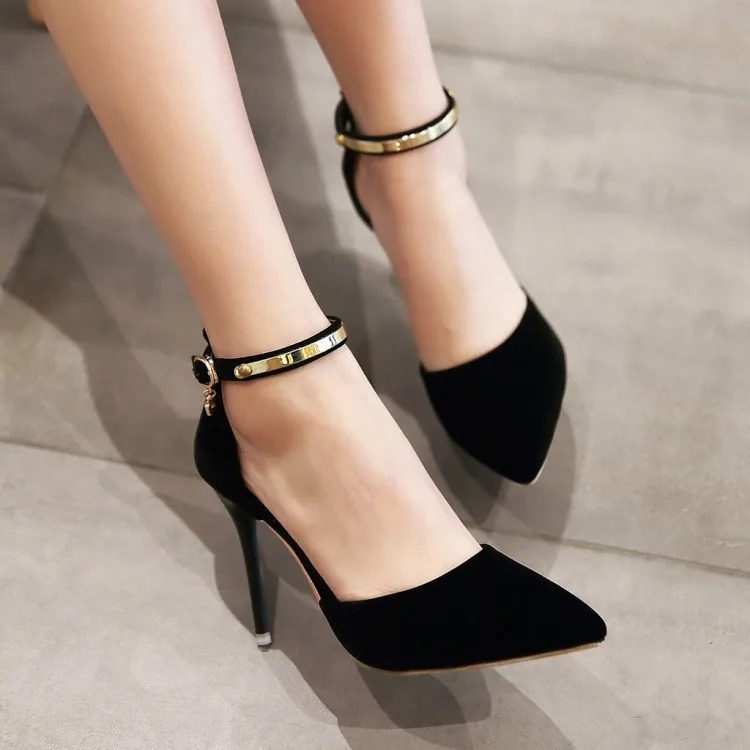 

Big Size 11 12 13 14 High heels sandals women shoes woman summer ladies Super-high-heeled metal pointed shoes