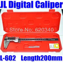 L-602 металлический " дюймовый 200 мм цифровой штангенциркуль электронный цифровой штангенциркуль микрометр метрический измерительный инструмент