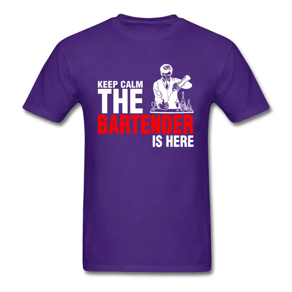 Мужская футболка с надписью Keep Calm Bartender черная из 100% хлопка футболки в стиле хип