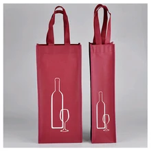 Włókniny torebki do butelek na wino 34x18x10 cm 13 4 cali torby materiałowe osłona przeciwpyłowa rynku sklep Compamy reklama promocja prezent torby tanie i dobre opinie D-C 080 Tkaniny