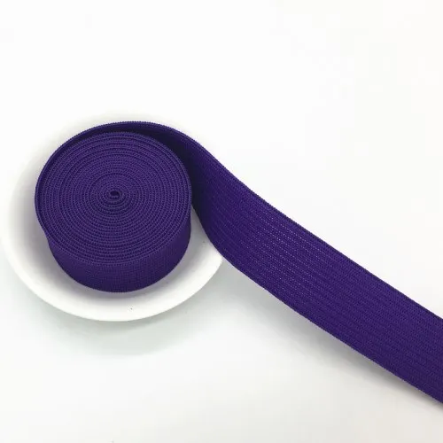 5 м цветные эластичные ленты 20 мм плоская прошитая резинка для нижнего белья трусы Бюстгальтер резиновая одежда декоративный мягкий эластичный пояс - Цвет: Dark purple