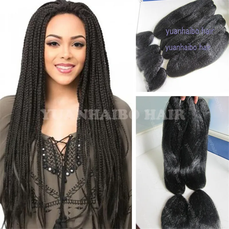 High Quality 20inch 1 jet black synthetic braiding hair 60g/pack long jumbo braids for black