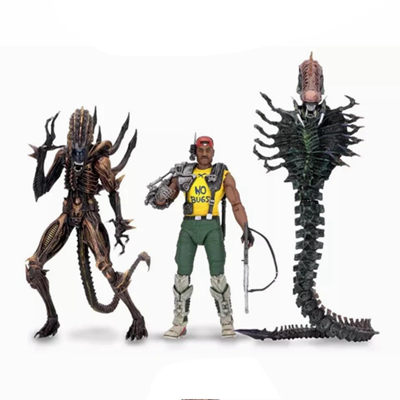

7" NECA Kenner Tribute Aliens Series 13 SPACE MARINE APONE Scorpion Alien Snake Alien Action Figure Toy Model Gift