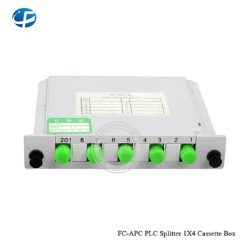 

Best quality 10PCS/lot cheap price Splitter FC APC PLC 1*4 FC-APC Cassette Box Fiber Optic PLC Splitter box