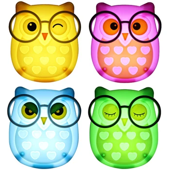 

Owl strawberry rabbit like light control night light Auto Sensor Light Control Lamp US Plug Child Kids Baby Lighting Room Lamp