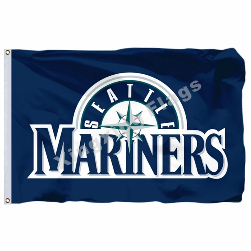 Seattle Mariners Fan Flag 3' x 5' 150X90CM Banner | Дом и сад