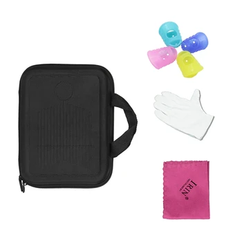 

Hot-IRIN New Thumb Bag Shockproof Kalimba Box Finger Box Silicone 4 pcs Soft Guitar Thumb Finger Picks Protector Guitarra Acce