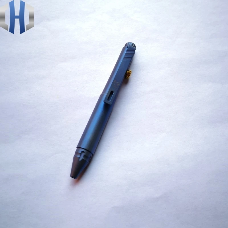 2019 New Blue Pen EDC Titanium Alloy Mini Defense Pen EDC Tools