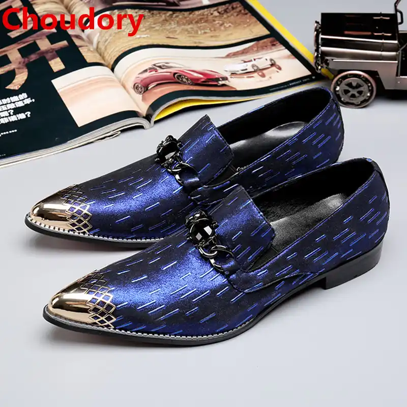 mens blue shoes for wedding