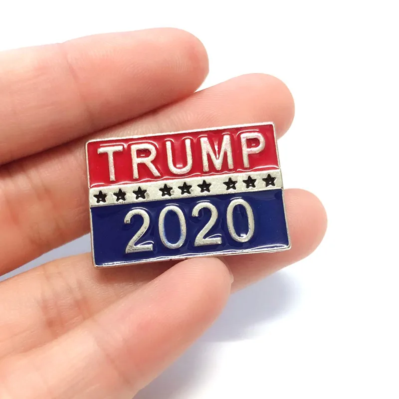 10 шт./лот панк Трамп президент 2020 брошь эмалированный штифт Нагрудный значок на