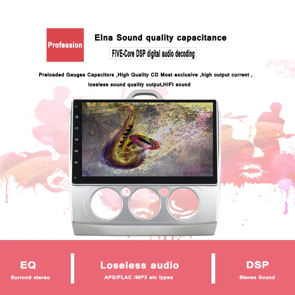 Perfect Octa Core Android 9.0 Fit Ford FOCUS /MONDEO/S-MAX /CONNECT 2005 2006 2007 2008 2009 10 11 Car DVD Navigation GPS Radio System 7