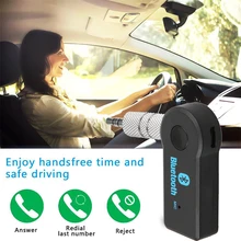 Для безопасного вождения громкой связи Bluetooth автомобильный комплект стерео Музыка Аудио приемник авто 3,5 мм AUX адаптер для автомобиля динамик телефон ПК psp
