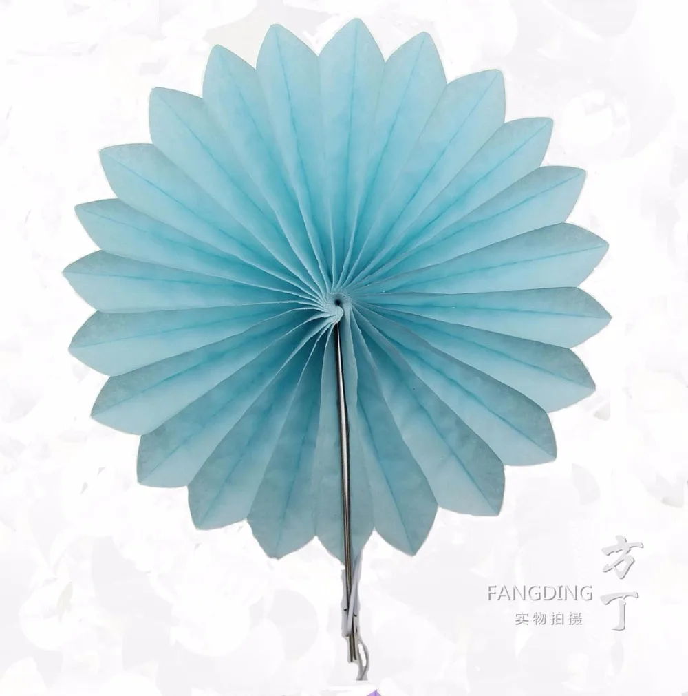 FANLUS Valentine's Day Decoration 20cm Paper Wheel Fans Pom Poms Flowers for Bridal Shower Wedding Anniversary Birthday Party  (10)