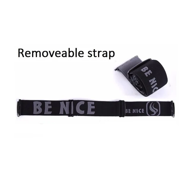 new design removeable strap adjustable belt for skiing goggle 3100 anti