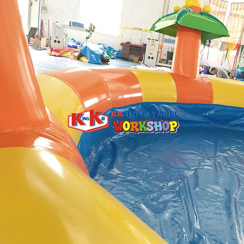 Creative coconut palm modeling Closed inflatable pool Creative coconut palm modeling Closed inflatable pool