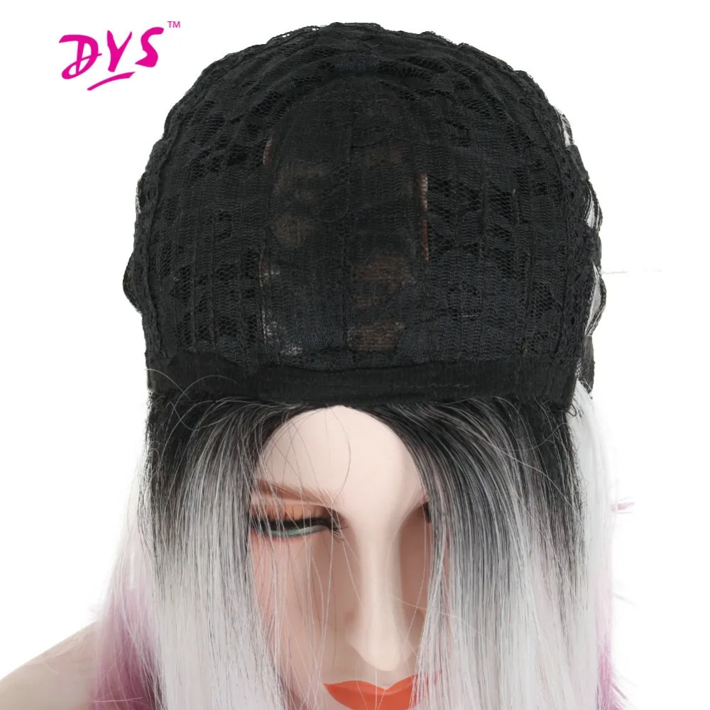 Deyngs короткие синтетические парики для черных женщин 14 дюймов Pixie Cut Ombre серые парики прямые синтетические волосы парики с темным корнем