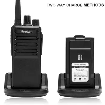 

Single LEADZM LE-C2 USB Rechargeable Handheld Walkie-talkie 2800mAh Battery Charger Earphone