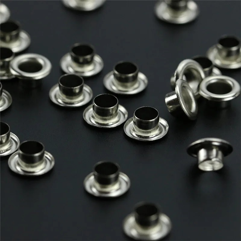 Buy 100Pcs Apparel Sewing Eyelets Round Inner Hole 5mm