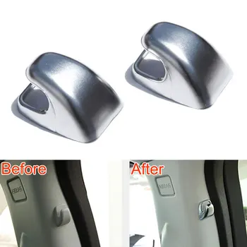 

ABS Car Rear Back Door B Pillar Hook Base Cover Trim Caps Sequined Decoration Fit For Land Rover Discovery Sport 2015