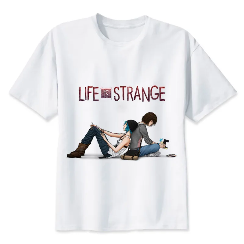 Футболка Life is Strange, Мужская футболка с аниме, мужские топы для мальчиков, футболка с коротким рукавом, топ, футболка, одежда MR1158